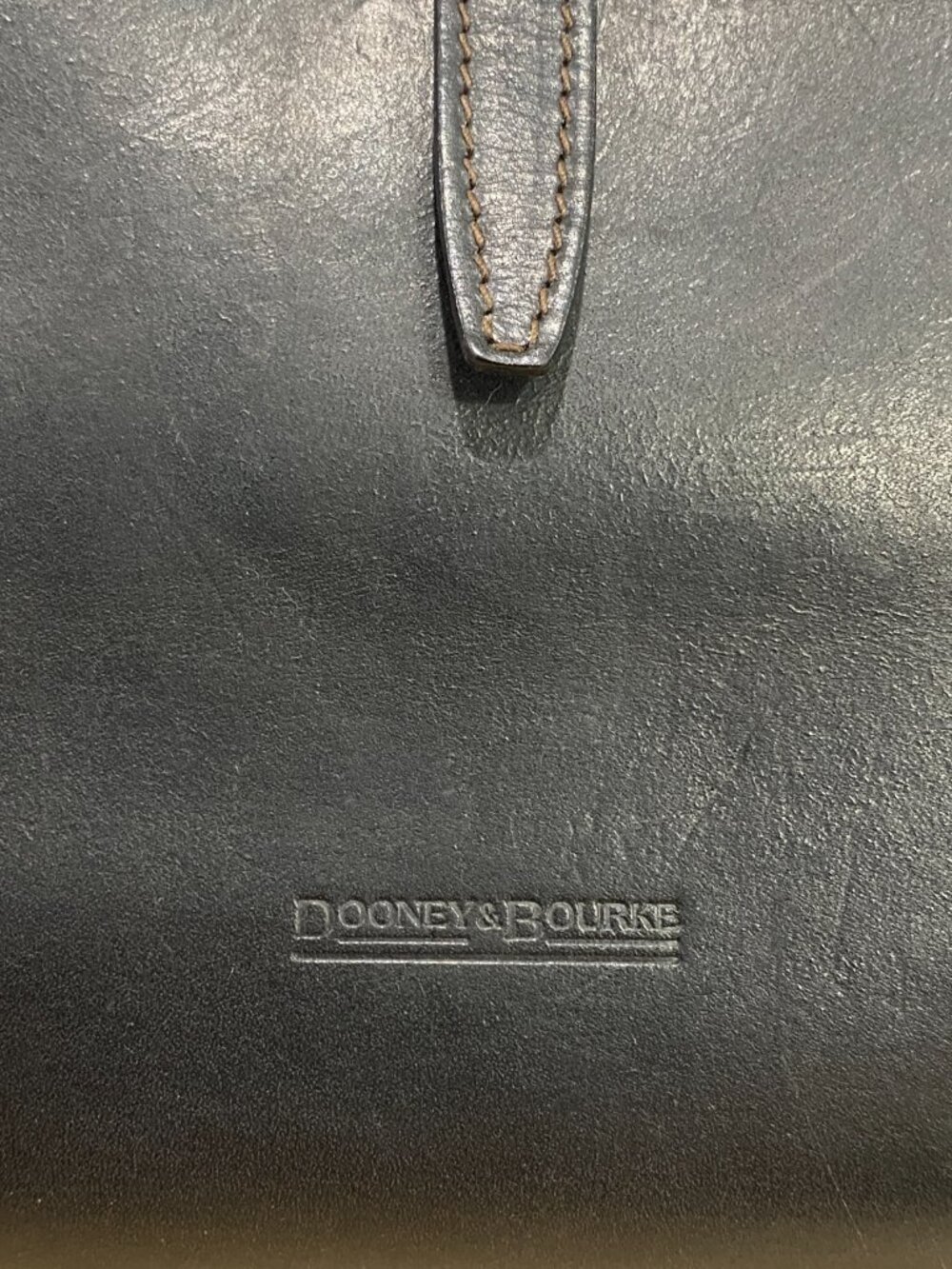 Vintage Dooney & Bourke Made In Italy Black Leather Hobo Shoulder Bag Turn lock - Picture 5 of 14